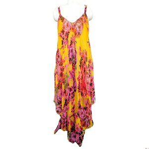Mlle Gabrielle Plus Size Floral Maxi Dress SZ  3X